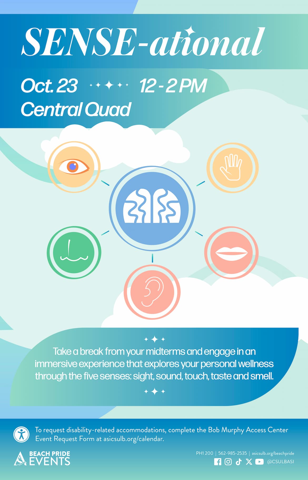 Event Flier SENSE-ationalOct. 2312 to 2 p.m.Central Quad
