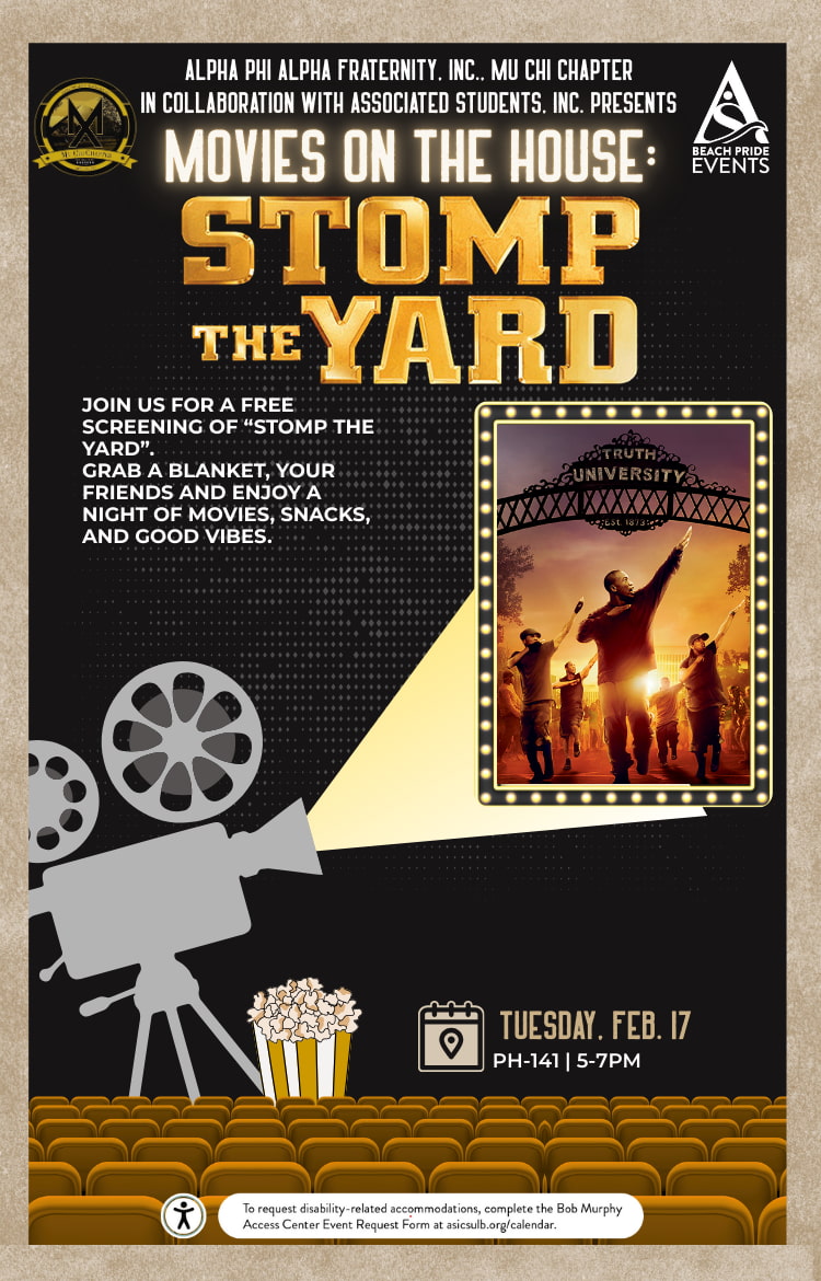 Movies on the House: 'Stomp the Yard'Feb. 175 to 7 p.m.PH-141