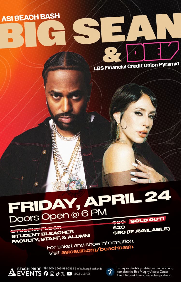 ASI Beach Bash At the LBS Financial Credit Union Pyramid Friday, April 24. Doors open at 6 p.m.