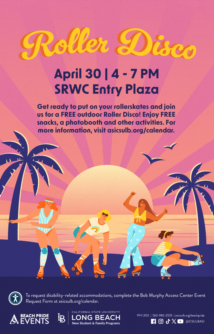 Roller DiscoApril 304 to 7 p.m.SRWC Entry Plaza