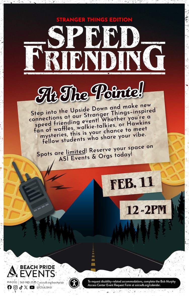 Speed Friending: Stranger Things Edition Flier