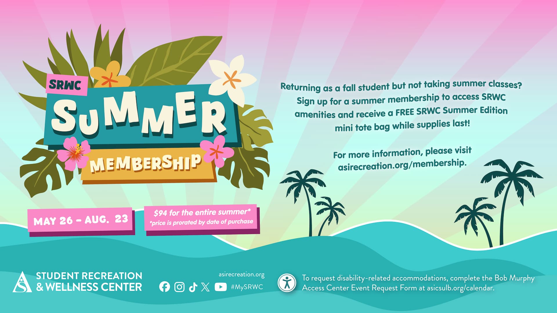 SRWC Summer Membership

