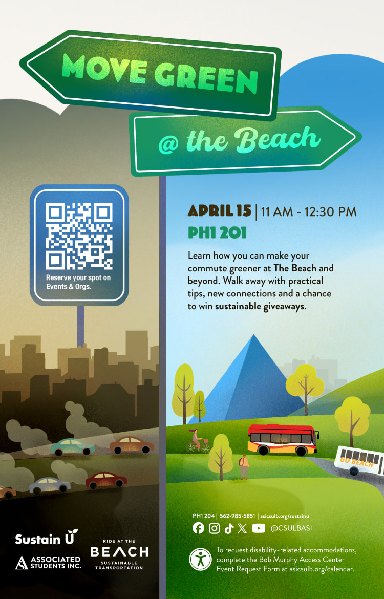 Move Green @ The BeachApril 1511 a.m. to 12:30 p.m.PH1 201