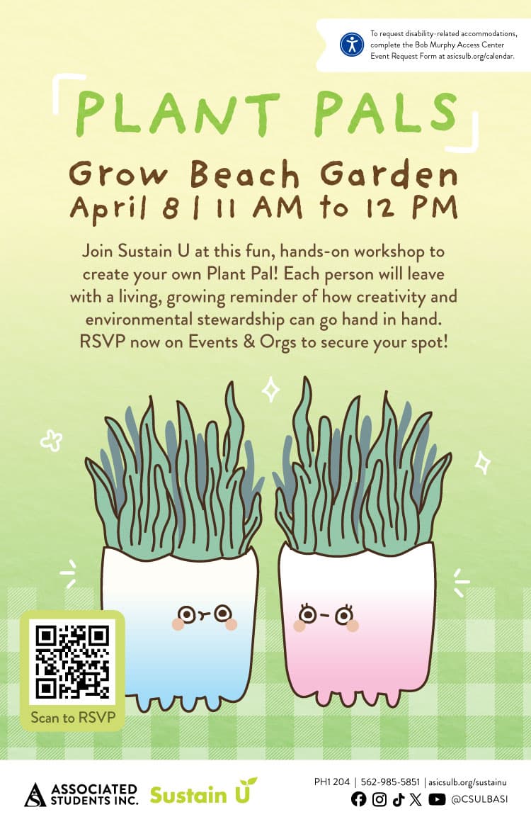Plant Pals April 8 11 a.m. to noon Grow Beach Garden Flier