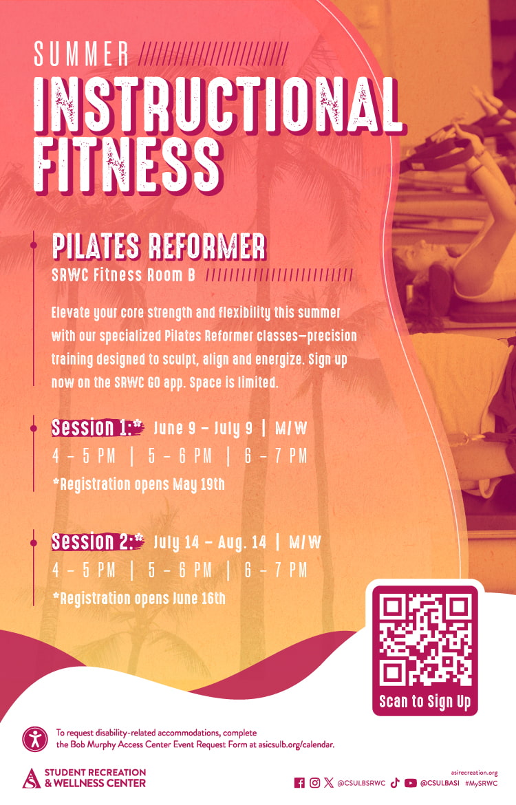 Daily Wellness Activities Aug 25,2025 to May 25,2026 at SRWC Beach Balance