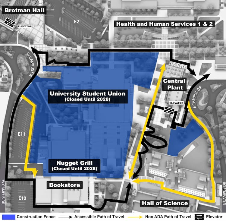 Future U closure map with pathways identified link to online map.