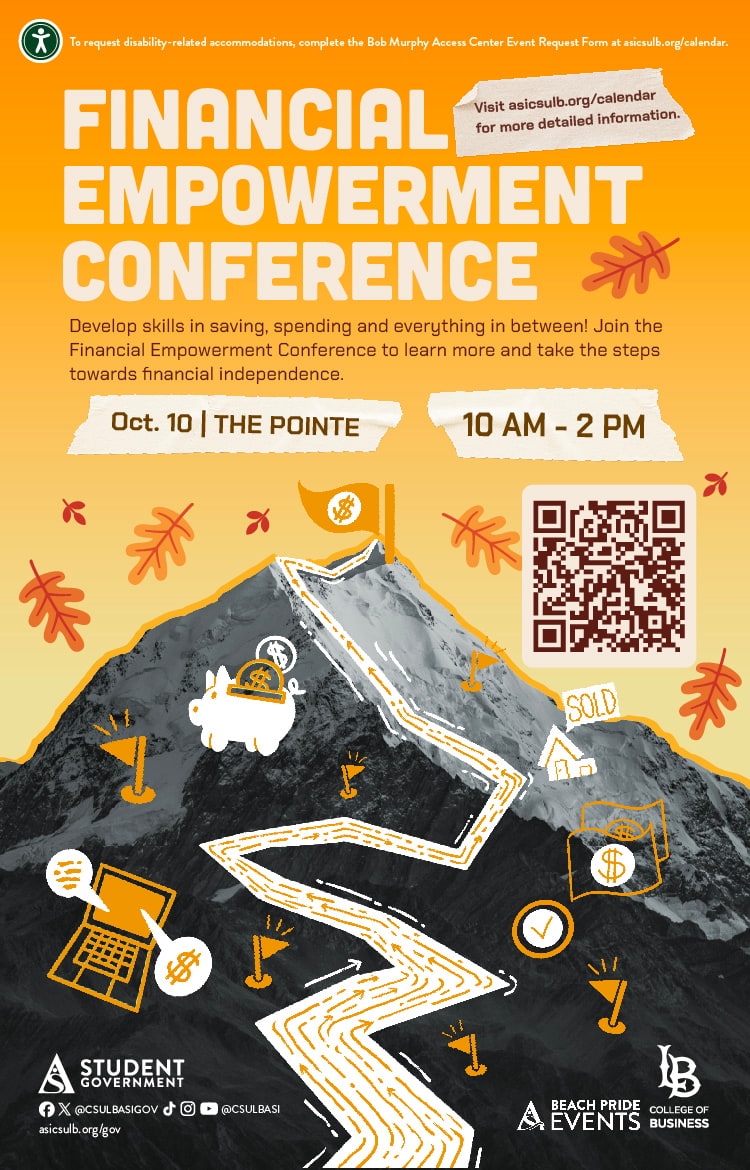 Financial Empowerment Conference
Oct. 10
10 a.m. to 2 p.m.
The Pointe